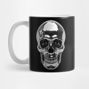 Chrome Skull Head Mug